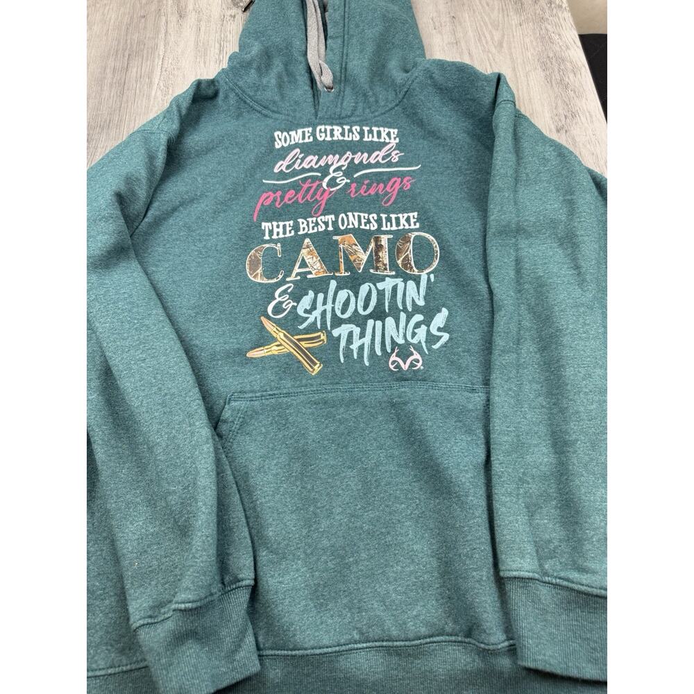 Realtree Some Girls Like Diamonds Hoodie Size Medium